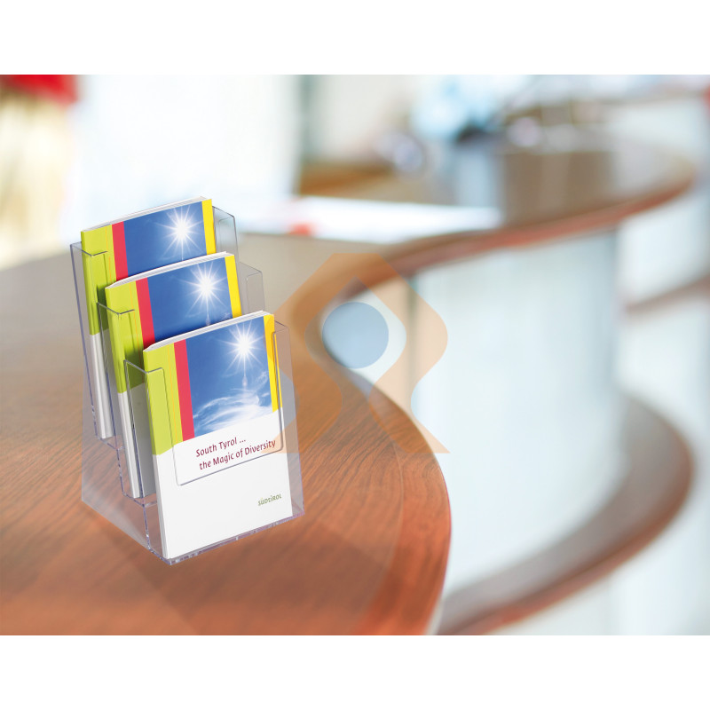 Porte-cartes De Visite En Acrylique Transparent - Design Libre, Dimensions 105x45x44 Mm, Pour Bureau - 11