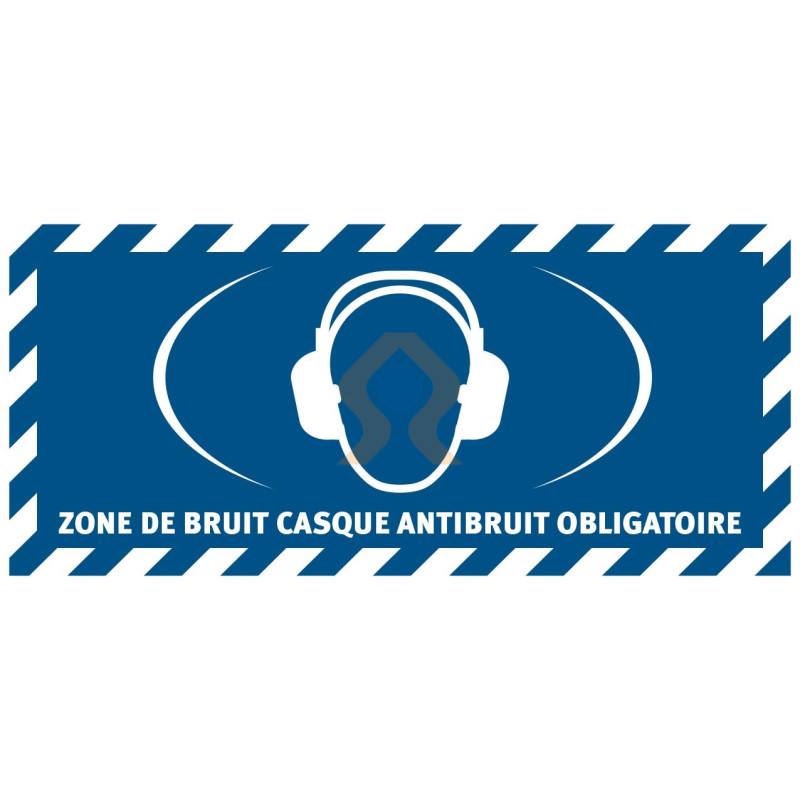 Marquage au sol ultra adhésif port casque anti-bruit