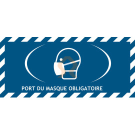 Marquage au sol ultra adhésif port masque obligatoire