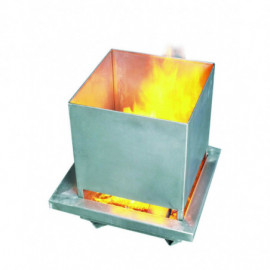 Générateur de flammes Module poubelle en utilisation