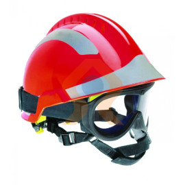 Casque d'intervention rouge