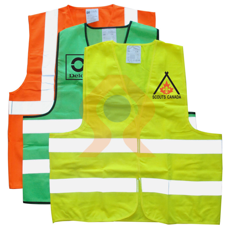 Gilets de sécurité imprimé par sublimation