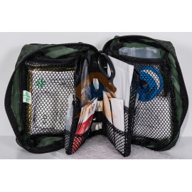 Trousse de secours Sauveteur Secouriste du Travail version Tissu imperméable vert