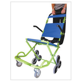 Chaise de transport pour handicapés et blessés spécial franchissement obstacle