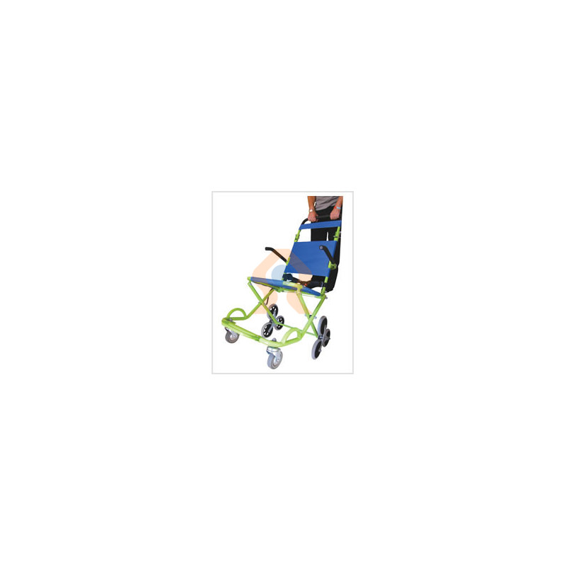 Chaise de transport pour handicapés et blessés spécial franchissement obstacle Chaise de transport pour handicapés et blessés spécial franchissement obstacle