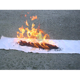 Pâte à flammes 5 l en utilisation