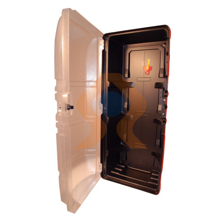 Porte Extincteur Transparent Neuova Rade - Pour Extincteur 1kg, Dimensions 124x374mm