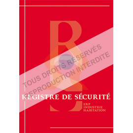 Registre de sécurité couleur 80 pages