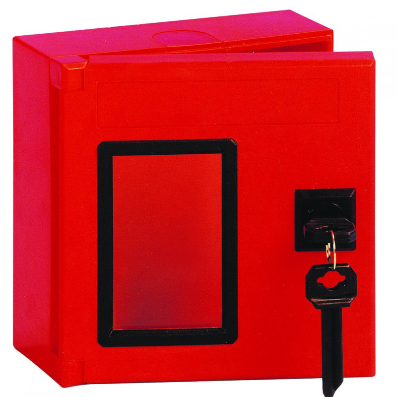 Boîte à clé carrée incendie et sécurité
