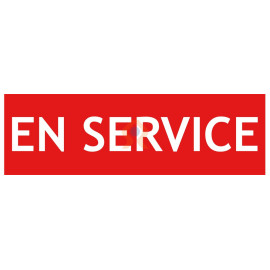 Panneau en service hors service recto