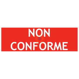 Panneau conforme non conforme recto