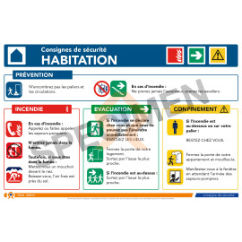 Consigne de sécurité habitation