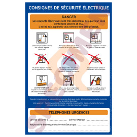 Consigne de sécurité électrique