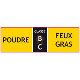 Etiquettes autocollant extincteur classe BC