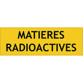 Panneau matières radioactives