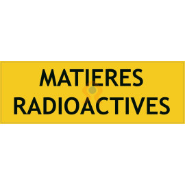 Panneau matières radioactives