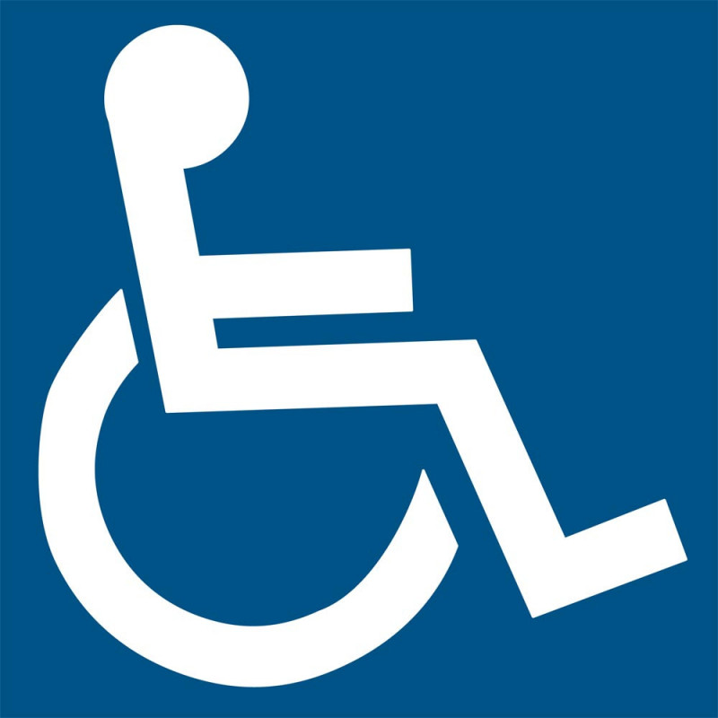 Pictogramme handicapés et accessibilité PMR