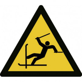 Picto danger risque de chute à ski