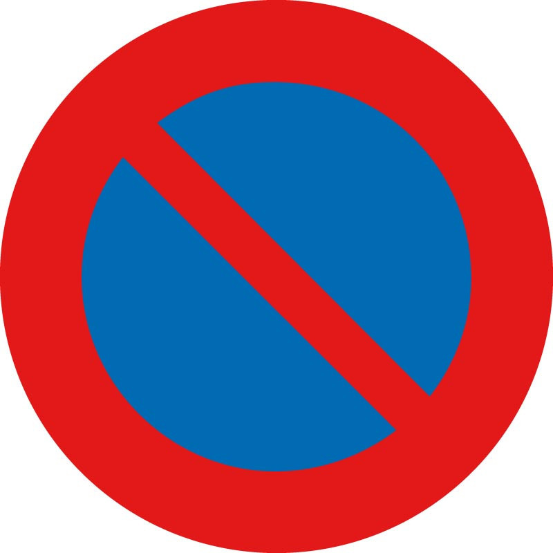 Panneau Arrêt et stationnement interdit - formats et matières au choix