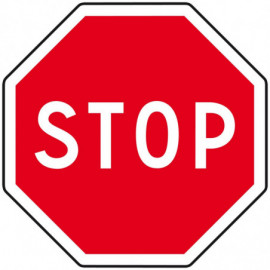 Pictogramme stop routier