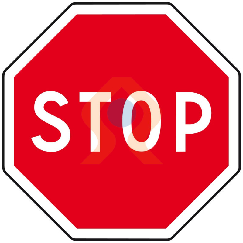 Pictogramme stop routier