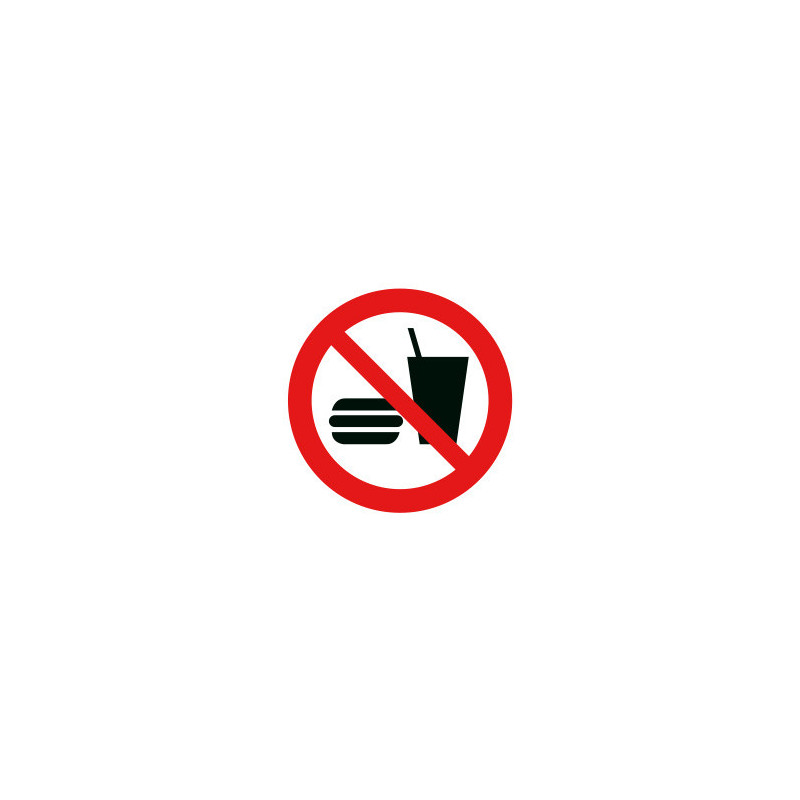 Picto interdit de manger et de boire