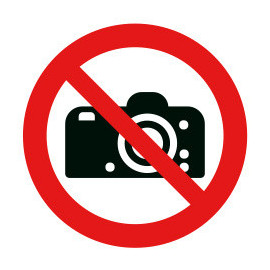 Pictogramme d'interdiction de photographier