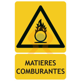 Panneaux de danger matières comburantes