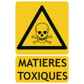 Panneaux de danger matières toxiques