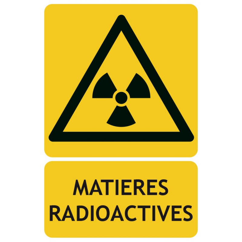 Panneaux de danger matières radioactives
