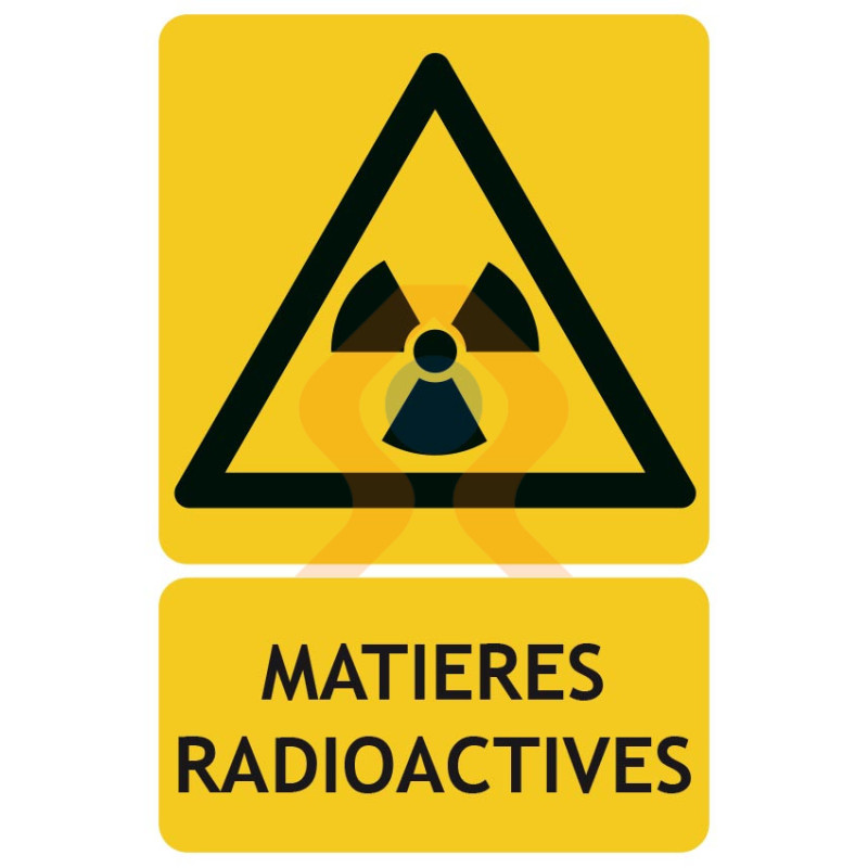 Panneaux de danger matières radioactives