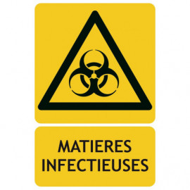 Panneaux de danger matières infectieuses