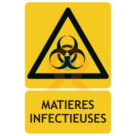 Panneaux de danger matières infectieuses