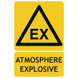 Panneaux de danger atmosphère explosive