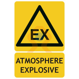 Panneaux de danger atmosphère explosive