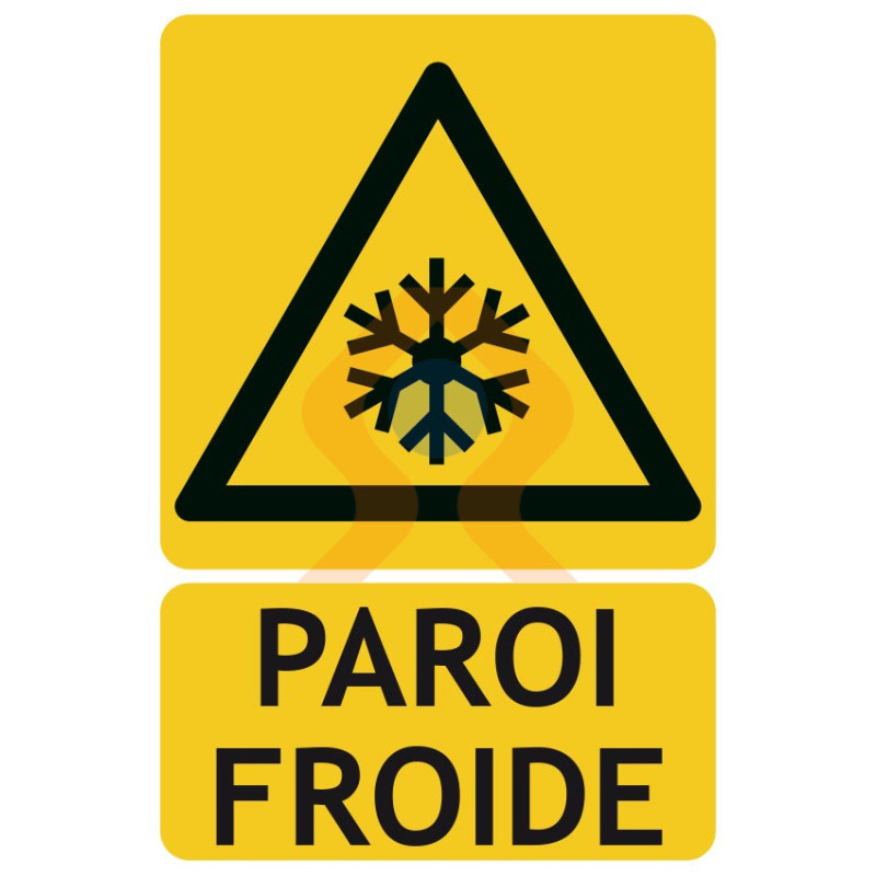 Panneaux de danger paroi froide