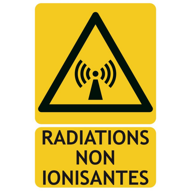 Panneaux de danger radiations non ionisantes