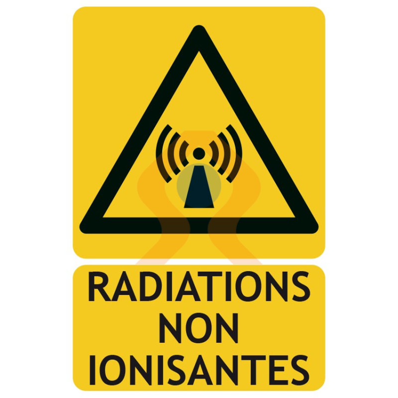 Panneaux de danger radiations non ionisantes