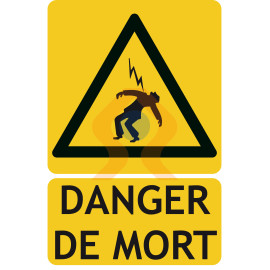 Panneaux risque électrique danger de mort