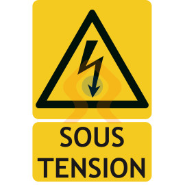 Panneaux risque électrique sous tension