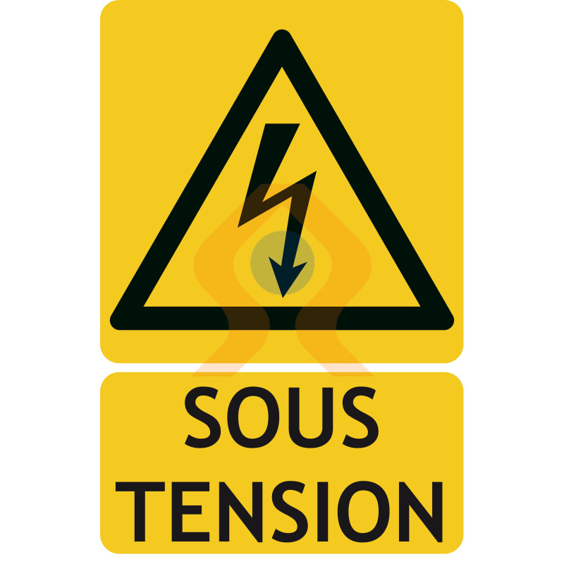 Panneaux risque électrique sous tension