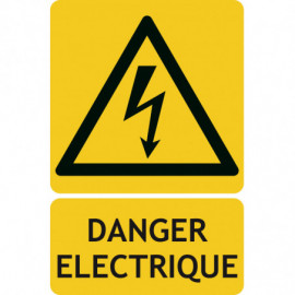 Panneaux risque électrique danger électrique