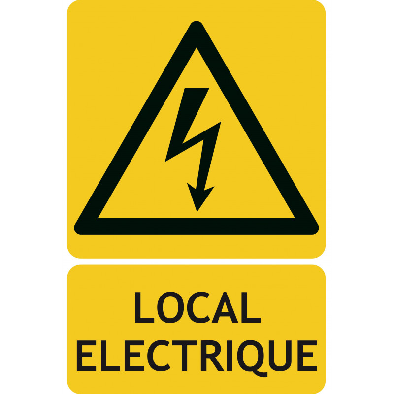 Panneaux risque électrique local électrique