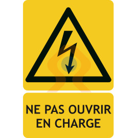 Panneaux risque électrique ne pas ouvrir en charge