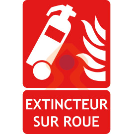 Panneau extincteur sur roue