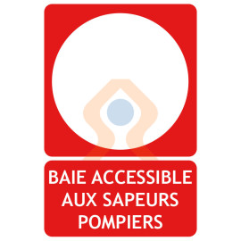 Panneau baie accessible aux sapeurs pompiers