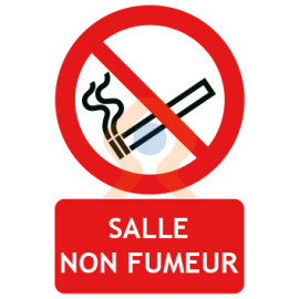 Panneau salle non fumeur