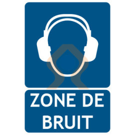 Panneaux zone de bruit port du casque