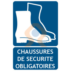 Panneau chaussures de sécurité obligatoires