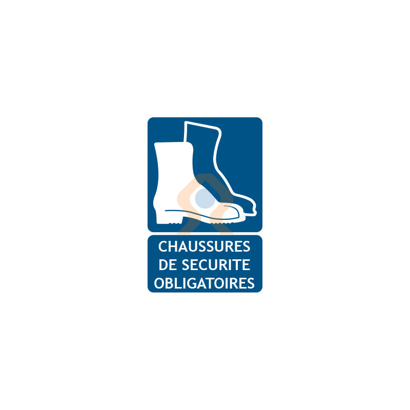 Panneau chaussures de sécurité obligatoires